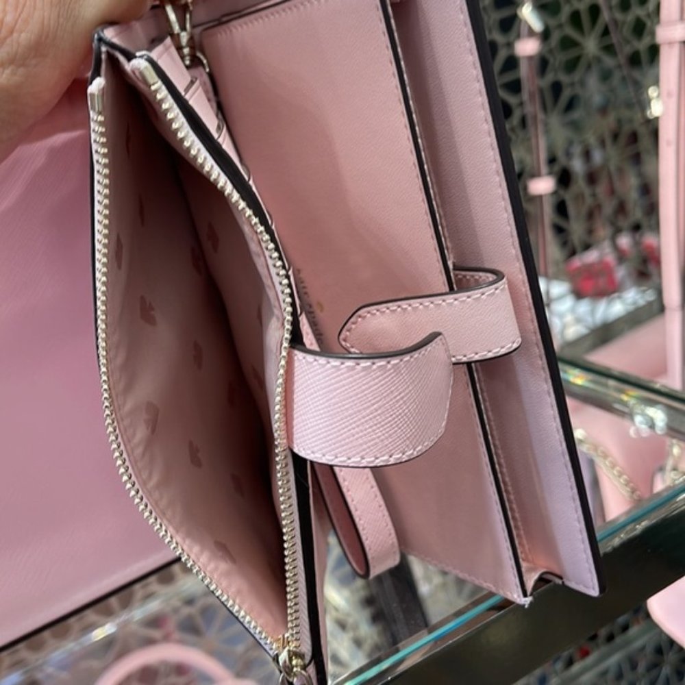 Kate Spade Staci Phone Wallet Wristlet Chalk Pink - Picture 9 of 16